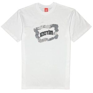Ice Cream Blurred SS Tee (Bleach White) - size XL